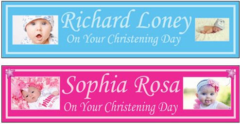 personalised banners - photo banner