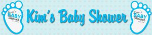 gallery - personalised banner - Baby Shower - Boy non photo banner