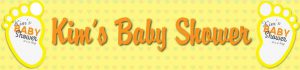 gallery - personalised banner - Baby Shower - Neutral - non photo banner