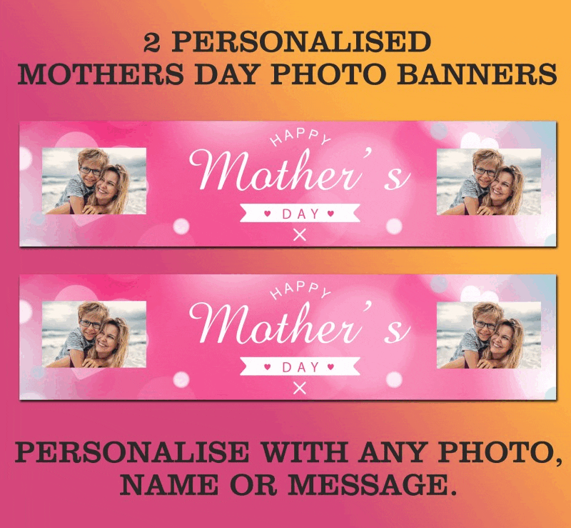 Personalised Mothers Day Photo Banner